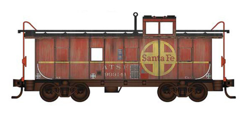 MicroTrains - 10045472 - 36' Riveted Steel Caboose Offset Cupola - ATSF