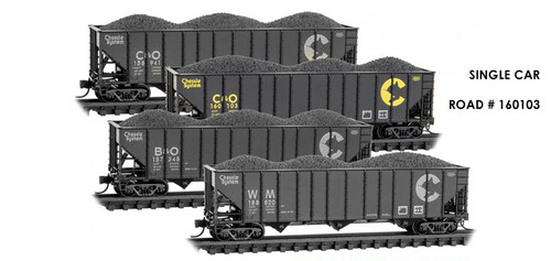 MicroTrains - 10852600 - 100-Ton 3-Bay Open Hopper - C&O