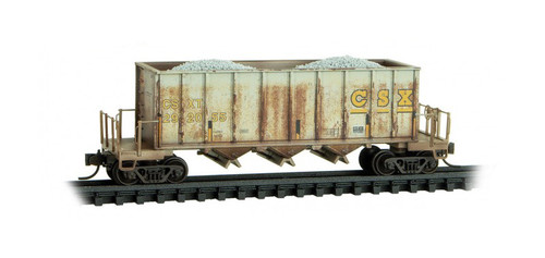 MicroTrains - 12553103 - 43' Rapid Discharge Hopper (Weathered) - CSX