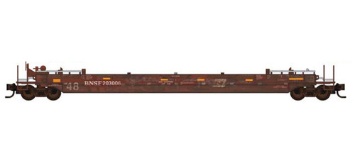 MicroTrains - 13546021 - 70' Husky Stack Well (Weathered) - BNSF
