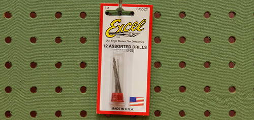 Excel - 12 Assorted Drills (Sizes 52-70)