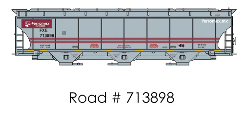 InterMountain - 0067262-01 - Trinity 5161 CF 3-Bay Covered Hopper - FXE