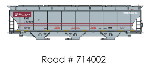 InterMountain - 0067262-04 - Trinity 5161 CF 3-Bay Covered Hopper - FXE