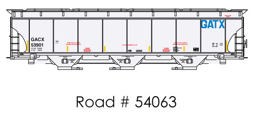 InterMountain - 0067264-05 - Trinity 5161 CF 3-Bay Covered Hopper - GACX