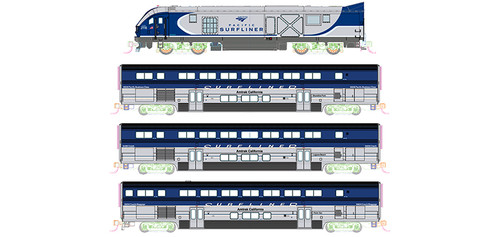 Kato - 1069001S - SC-44 & Pacific Surfliners (DCC + Sound) -