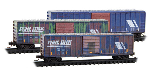 MicroTrains - 983105108 - Montana Raillink (Weathered) 3pk - MRL