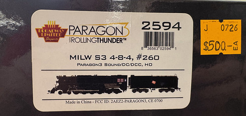 BLI-2594 - 4-8-4 S3 - Milwaukee Road (DCC & Sound)