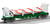 LNL - 2428090 - Peppermint Railroad Flatcar with Bulkheads