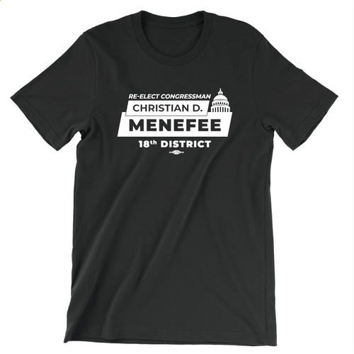 Re-Elect Menefee Tee – Black