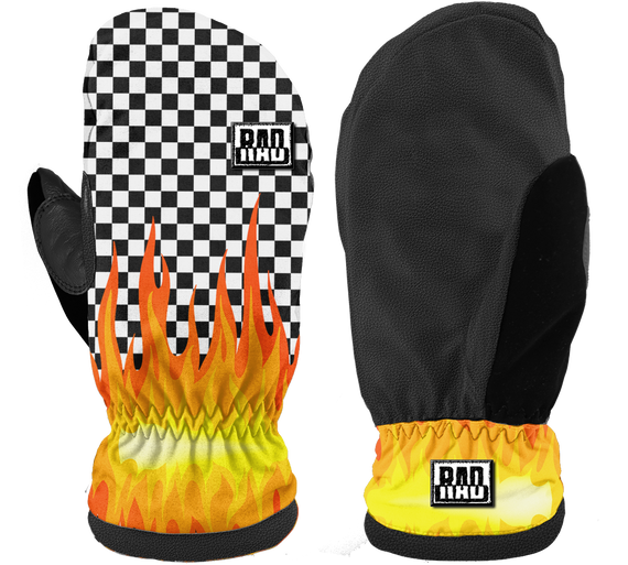 RAD Squad Mitten [CHECKERED FLAME]