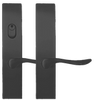 Emtek Multipoint Square Trim, Keyed with American Cylinder & Dummy Pair - Multi-Point