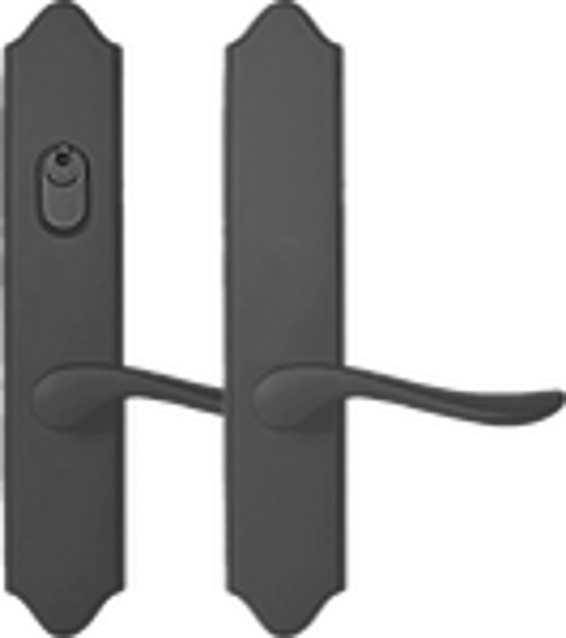 Emtek Multipoint Scroll Trim, Keyed with American Cylinder & Dummy Pair - Multi-Point