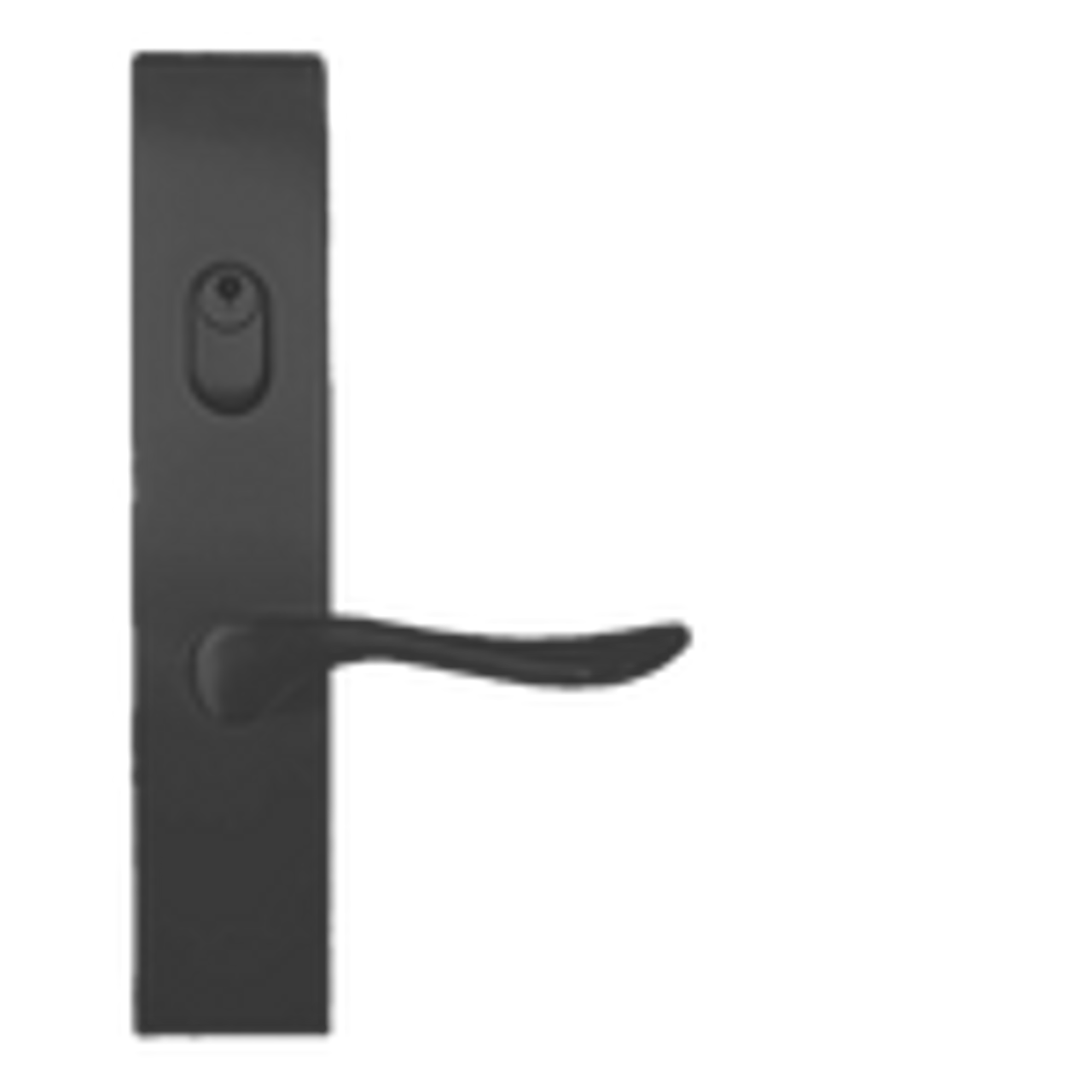 Emtek Multipoint Square Trim, Keyed with American Cylinder - Multi-Point