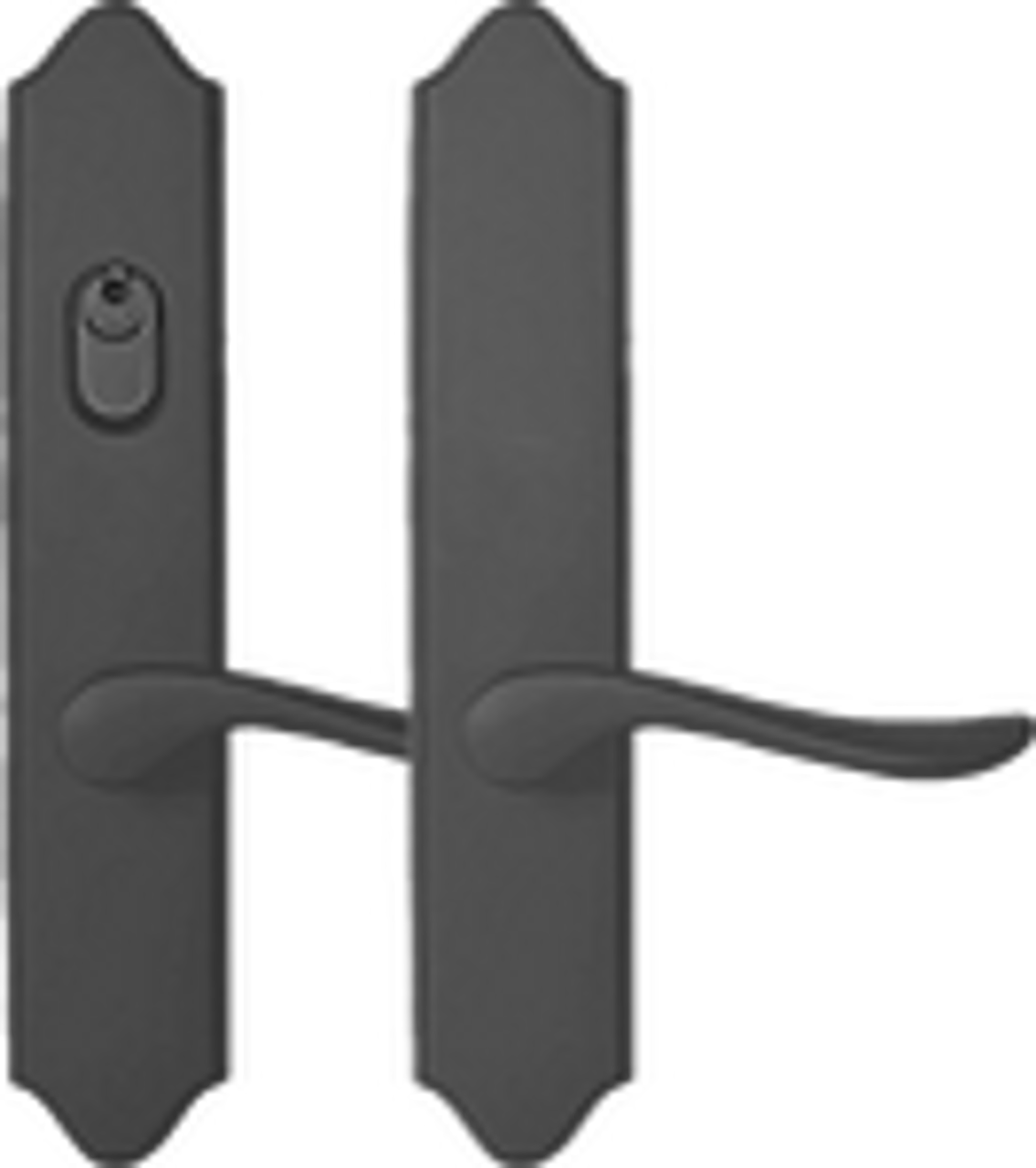 Emtek Multipoint Scroll Trim, Keyed with American Cylinder & Dummy Pair - Multi-Point