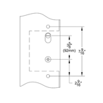 Multi-Point Locking (GU-2 American Cylinder Hub Above Handle 3-5/8” Center-to-Center) - Multi-Point