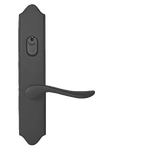 Emtek Multipoint Scroll Trim, Keyed with American Cylinder - Multi-Point