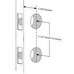 Double Bore, 2-3/8" Backset Active Door Only - Handleset & Deadbolt