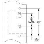 Multi-Point Locking (GU-2 American Cylinder Hub Above Handle 3-5/8” Center-to-Center) - Multi-Point