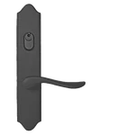 Emtek Multipoint Scroll Trim, Keyed with American Cylinder - Multi-Point