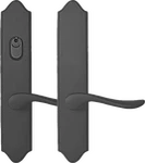 Emtek Multipoint Scroll Trim, Keyed with American Cylinder & Dummy Pair - Multi-Point