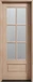Mahogany 6 Lite single entry door available with clear bevel or Flemish glass for a custom, high-end appearance. Available at GrandEntryDoors.com.