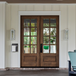 Grand Entry Doors Andalucia 8-Lite True Divided Lite Double Entry Door Grand Entry Doors Andalucia 8 Lite Entry Door | Wood Type: African Mahogany, Glass (as pictured): Clear Bevel | Pictured Finished / Stained.  All wooden front doors are priced and delivered as unfinished / not stained pre-hung units. No finish options available for shipped units. Photo Credit: Muriel Silva (@murielsilvaphoto) Grand Entry Doors Andalucia 8-Lite True Divided Lite Double Entry Door Grand Entry Doors Andalucia 8 Lite Entry Door | Wood Type: African Mahogany, Glass (as pictured): Clear Bevel | Pictured Finished / Stained.  All wooden front doors are priced and delivered as unfinished / not stained pre-hung units. No finish options available for shipped units. Photo Credit: Muriel Silva (@murielsilvaphoto)