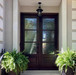 3 Lite Mahogany double door with insulated Low-E glass. Available at GrandEntryDoors.com
