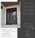 Grand Entry Doors Andalucia 3 Lite 1W3H True Divided Lite Entry Door | Wood Species: Mahogany, Glass (as pictured): Flemish | Pictured Finished / Stained.  All wooden front doors are priced and delivered as unfinished / not stained pre-hung units. No finish options available for shipped units. Grand Entry Doors Andalucia 3 Lite 1W3H True Divided Lite Entry Door | Wood Species: Mahogany, Glass (as pictured): Flemish | Pictured Finished / Stained.  All wooden front doors are priced and delivered as unfinished / not stained pre-hung units. No finish options available for shipped units.