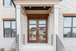 Grand Entry Doors Tacoma 4-Lite Contemporary Mahogany Double Entry Door | Wood Species: Mahogany, Glass (as pictured): Clear Non-Bevel, also available with Frosted | Pictured Finished / Stained. All wooden front doors are priced and delivered as unfinished / not stained pre-hung units. No finish options available for shipped units. Grand Entry Doors Tacoma 4-Lite Contemporary Mahogany Double Entry Door | Wood Species: Mahogany, Glass (as pictured): Clear Non-Bevel, also available with Frosted | Pictured Finished / Stained. All wooden front doors are priced and delivered as unfinished / not stained pre-hung units. No finish options available for shipped units.