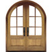 Grand Entry Doors Grand Entry 6-Lite True Divided Lite Half-Round Double Entry Door Grand Entry Doors Grand Entry 6-Lite True Divided Lite Half-Round Double Entry Door