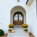 Grand Entry Doors 4-Lite True Divided Lite Half-Round Double Entry Door | Wood Species: Mahogany, Glass (as pictured): Clear Bevel | Pictured Finished / Stained. All wooden front doors are priced and delivered as unfinished / not stained pre-hung units.
Photo Credit: @graceoviatt Grand Entry Doors 4-Lite True Divided Lite Half-Round Double Entry Door | Wood Species: Mahogany, Glass (as pictured): Clear Bevel | Pictured Finished / Stained. All wooden front doors are priced and delivered as unfinished / not stained pre-hung units.
Photo Credit: @graceoviatt