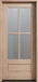 4 Lite oversized mahogany front entry door 42” x 96” allowing you to choose between clear bevel or Flemish glass for a custom look. Available at GrandEntryDoors.com.