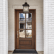 Grand Entry Doors Andalucia 6-Lite 42-in x 96-in True Divided Lite Entry Door | Wood Type: African Mahogany, Glass (as pictured): Clear Bevel | Pictured Finished / Stained.  All wooden front doors are priced and delivered as unfinished / not stained pre-hung units. No finish options available for shipped units. Grand Entry Doors Andalucia 6-Lite 42-in x 96-in True Divided Lite Entry Door | Wood Type: African Mahogany, Glass (as pictured): Clear Bevel | Pictured Finished / Stained.  All wooden front doors are priced and delivered as unfinished / not stained pre-hung units. No finish options available for shipped units.