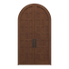 Radius top 23-panel HVHZ impact rated double entry door with grid panel construction