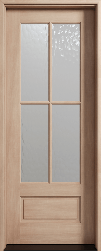 4 Lite mahogany wood single door. Available at Grandentrydoors.com. 4 Lite mahogany wood single door. Available at Grandentrydoors.com.