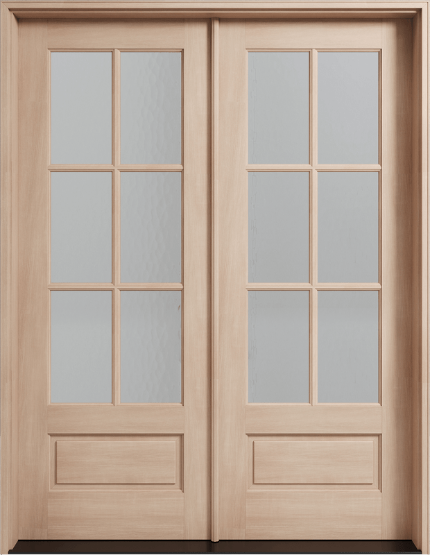 Elegant 6 Lite mahogany double front door available with clear bevel or Flemish glass options. Available at GrandEntryDoors.com. Elegant 6 Lite mahogany double front door available with clear bevel or Flemish glass options. Available at GrandEntryDoors.com.