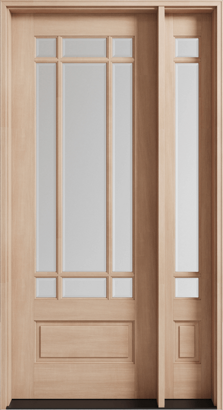 Grand Entry Doors Andalucia 9 Lite Entry Door with Sidelight Grand Entry Doors Andalucia 9 Lite Entry Door with Sidelight