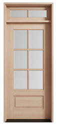 Single Door with Transom