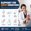 Smart Technology: Breathable Material - Allows for effective temperature regulation, keeping your wrist cool throughout the night. Reinforced Metal Bar - Constructed at the optimal 30 degree angle, the metal bar provides instant pain relief to the wrist joint. Adjustable Straps - Control the level of compression to your wrist joint with fully adjustable hook and loop straps. Various Colour Options - Choose between both beige and black variations, available in multiple sizes for the perfect fit.