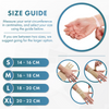 Size guide. Measure your wrist circumference in centimetres and select your size using the guide shown