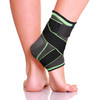 Sports Elastic Green Ankle Support with Wrap Around Strap