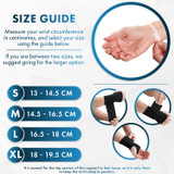 Size Guide. Measure your wrist circumference in centimetres and select your size using the guide below.