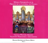 Vol V of the series of recordings of historic organs in Oaxaca, Mexico. 
This cd is local music, played by Cecilia Winter, organ, and Valentin Hernandez, percussion.