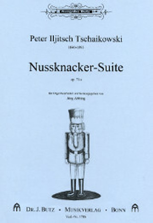 Tchaikowsky's beloved ballet score, set for solo organ by Jörg Abbing in 2002. 46 pgs, Easy/Med-Difficult

Ouverture miniature
Marche
Danse de la Fée-Dragée
Danse Russe (Trepak)
Danse Arabe
Danse Chinoise
Danse des Mirlitons
Valse des Fleurs