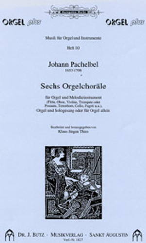 Johann Pachelbel, Six Organ Chorales with Solo Instrument (B or C)