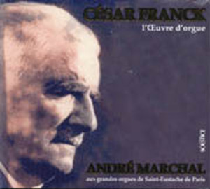 André Marchal plays the grande orgues de Saint-Eustache de Paris. Recorded on two beautifully re-mastered cds. Includes both Trois Pièces and Trois Chorales Fantaisie en ut majeur op. 16 Prélude, fugue et variation op. 18 Prière op. 20 Fantaisie en la majeur Pièce héroïque Cantabile Pastorale op. 19 Choral no. 1 en mi majeur choral no. 2 en si mineur Chorale no. 3 en la mineur Grande Pièce symphonique op. 17 Final op. 21; Double cd set

Total Playing Time: 2h 31:17