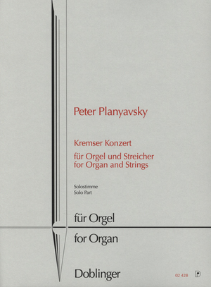 Peter Planyavsky, Kremser Konzert fur Orgel und Streicher, Solostimme