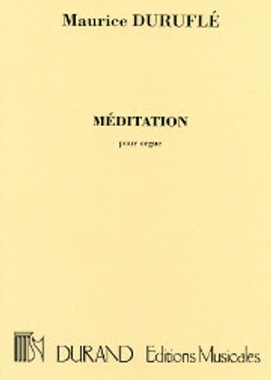 Using themes from the Agnus Dei of his Messe Cum Jubilo (1966), Duruflé constructed this Méditation for use in the liturgical offices. Registration indications are from the composer.  2001, Durand/Hal Leonard, 3 pgs., Med.

 