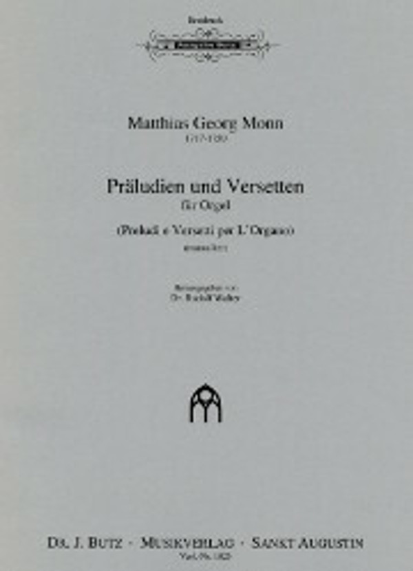 Georg Matthias Monn, Preludes and Versets in eight keys for manuals