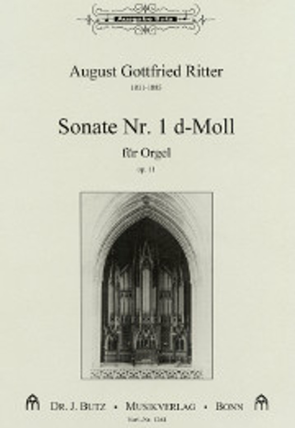 August Gottfried Ritter, Organ Sonata No. 1 in d, opus 11